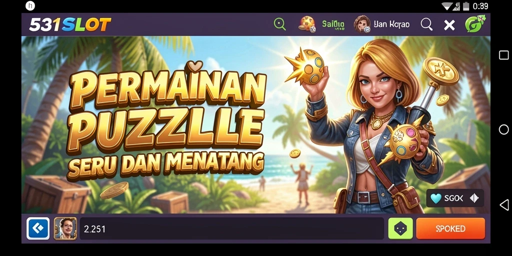 Tangkapan layar gameplay <strong>531SLOT</strong> menampilkan berbagai tantangan Puzzle menarik.