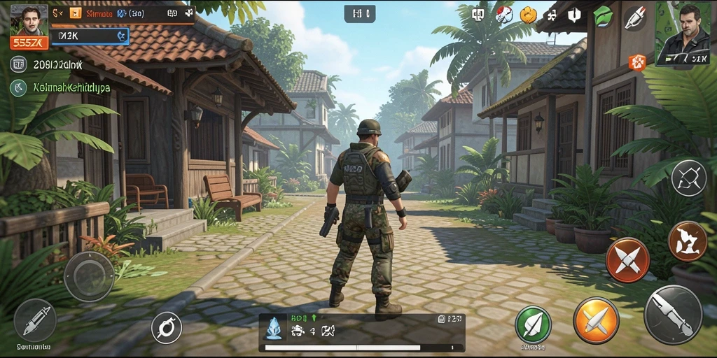 Gameplay menarik dalam 555ZK yang menunjukkan berbagai aktivitas simulasi.