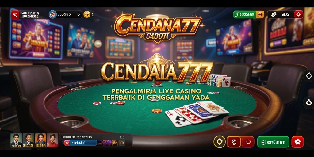 Screenshot gameplay CENDANA777 menampilkan dealer langsung yang ramah dan permainan menarik.