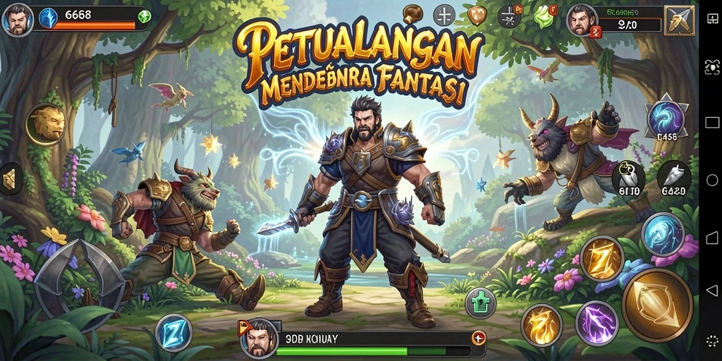 Gameplay mendebarkan di dunia petualangan yang luas.