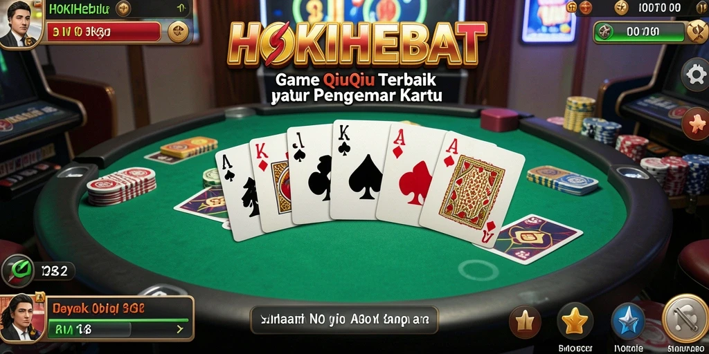 Screenshot utama HOKIHEBAT menunjukkan gameplay seru QiuQiu.