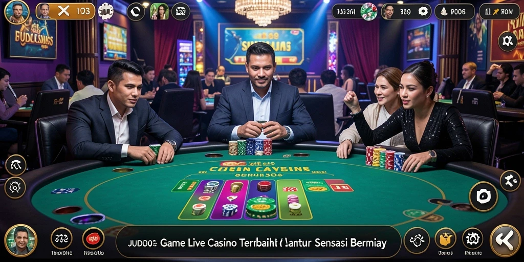 Tampilan gameplay Live Casino JUDOL303 yang menarik dan interaktif.