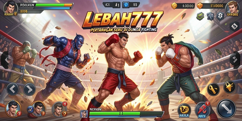 Gameplay <strong>LEBAH777</strong> yang penuh aksi di arena Fighting.