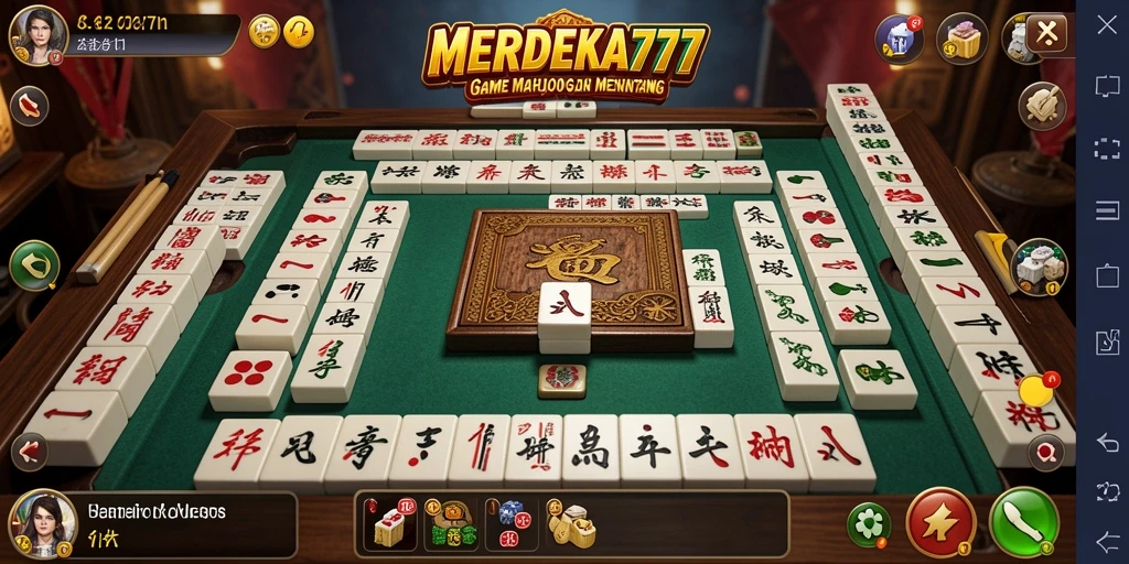 Screenshot permainan menampilkan gameplay Mahjong yang menarik.