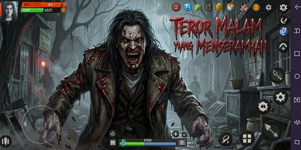 Screenshot MPO1221 menampilkan suasana gameplay yang menyeramkan dan menegangkan.