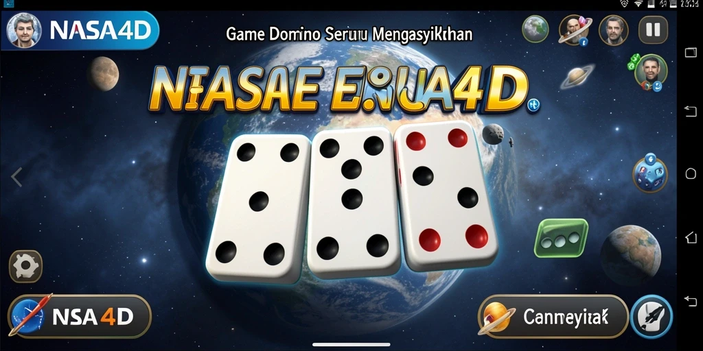 Screenshot utama menunjukkan gameplay seru Domino di NASA4D.
