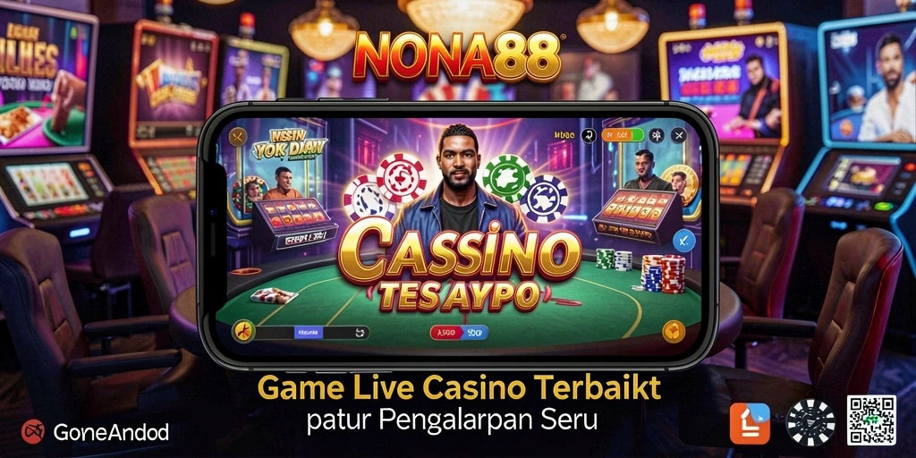 Tampilan permainan Live Casino yang seru dan interaktif di NONA88.
