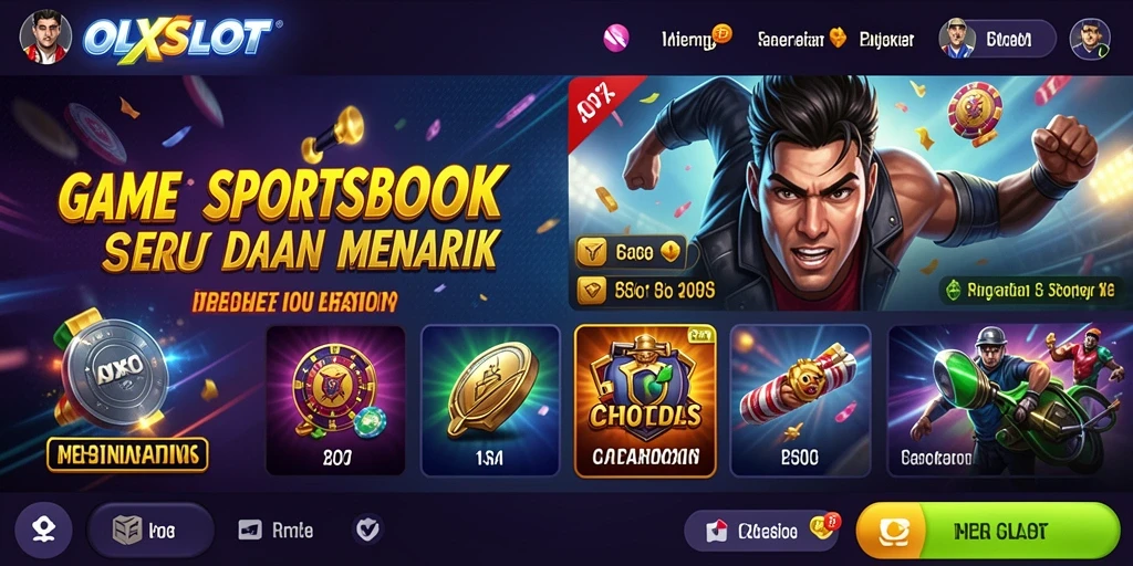 Tampilan gameplay menarik dari OLXSLOT sebagai aplikasi Sportsbook.