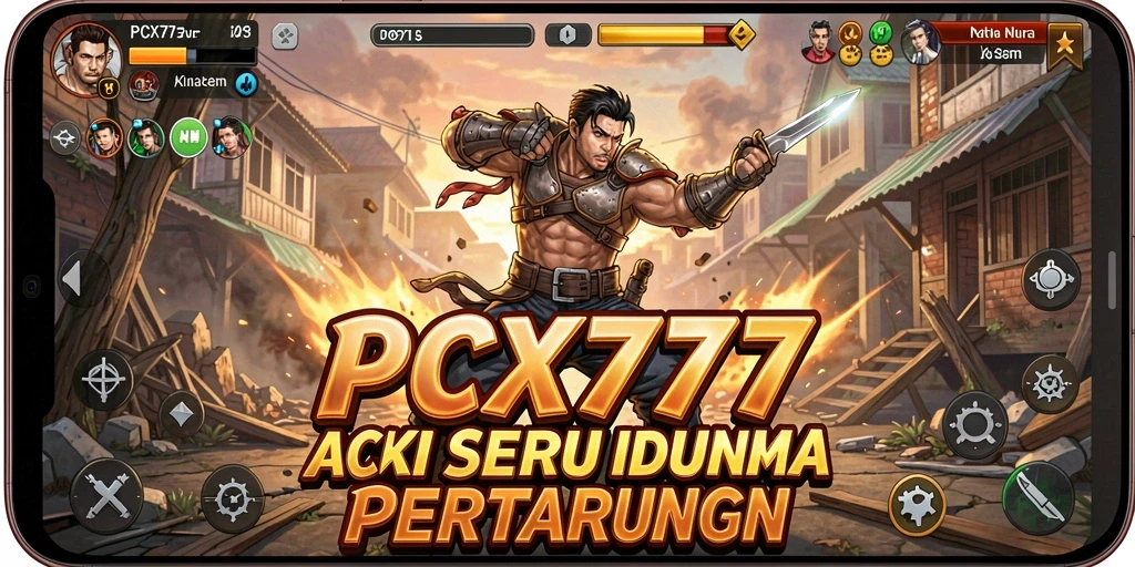 Gameplay seru PCX777 dengan aksi cepat dan karakter dinamis.
