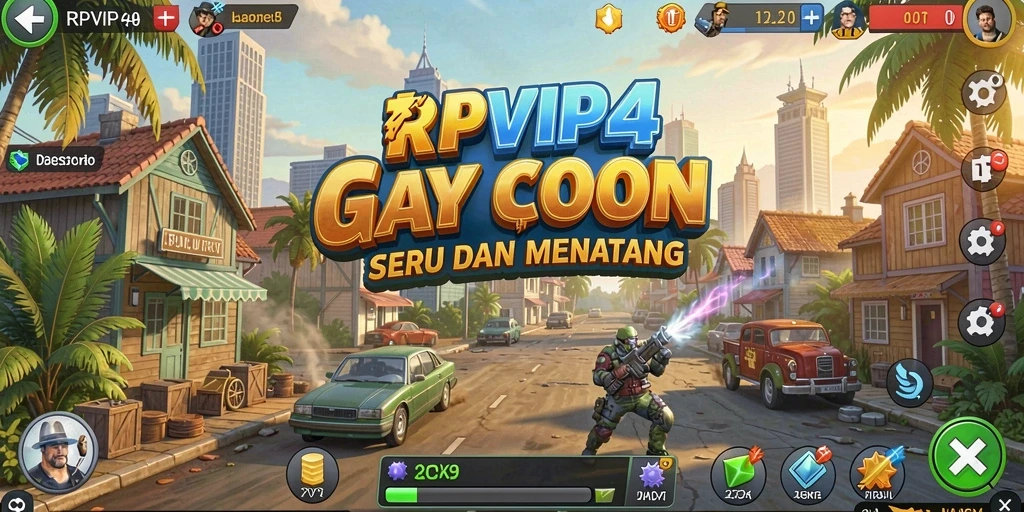 Gameplay seru menampilkan strategi dan manajemen bisnis.