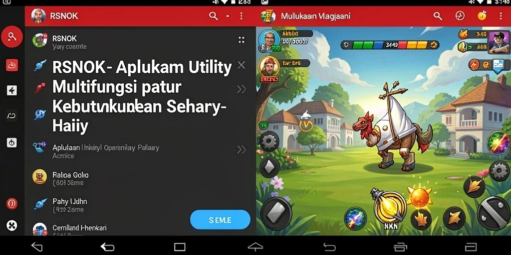 Tampilan antarmuka utama RSNOK dengan fitur Utility yang lengkap.