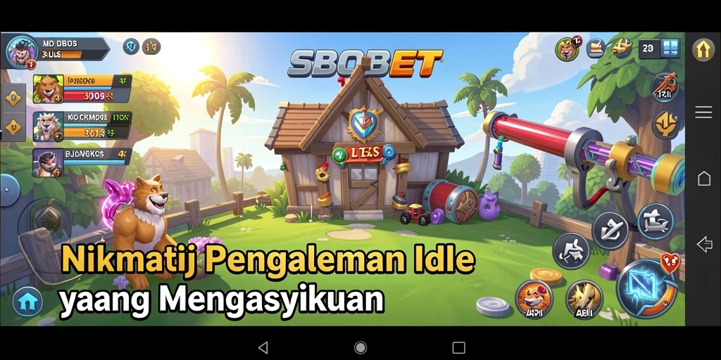 Tampilan menarik dari gameplay <strong>SBOBET</strong>, dengan karakter yang aktif dan menarik.