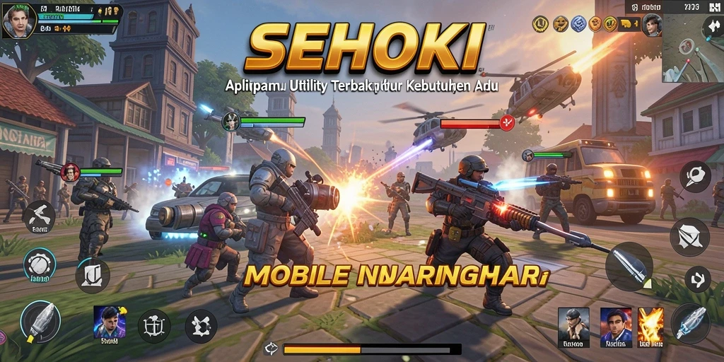 Tampilan utama SEHOKI dengan berbagai fitur Utility yang bermanfaat.