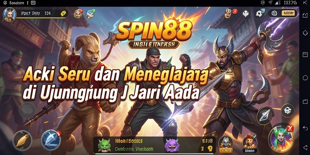 Gameplay SPIN88 yang penuh aksi dan tantangan seru.