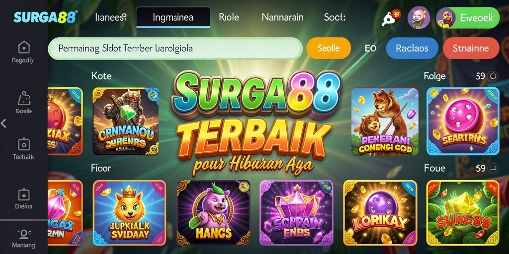 Tampilan gameplay slot yang menarik dan seru di SURGA88.