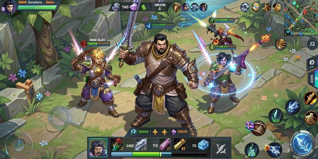 Screenshot utama TURU99 menampilkan pertempuran yang intens dan strategi yang mendalam.