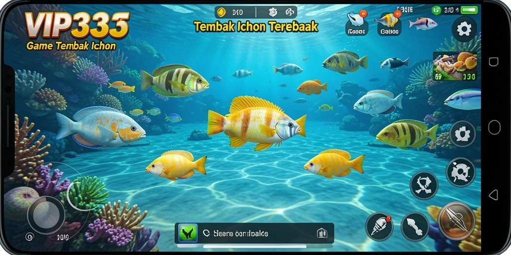Tampilan gameplay seru di dalam game Tembak Ikan VIP333.