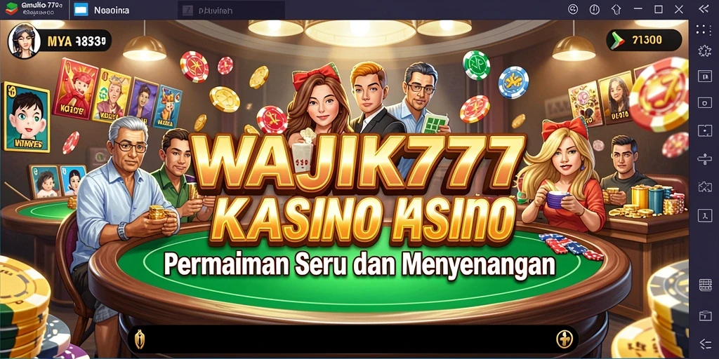 Tampilan visual menarik dari gameplay Kasino WAJIK777.